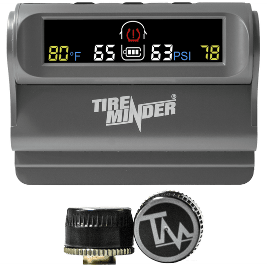 TireMinder Solar Powered Trailer TPMS, 2 Tire Kit